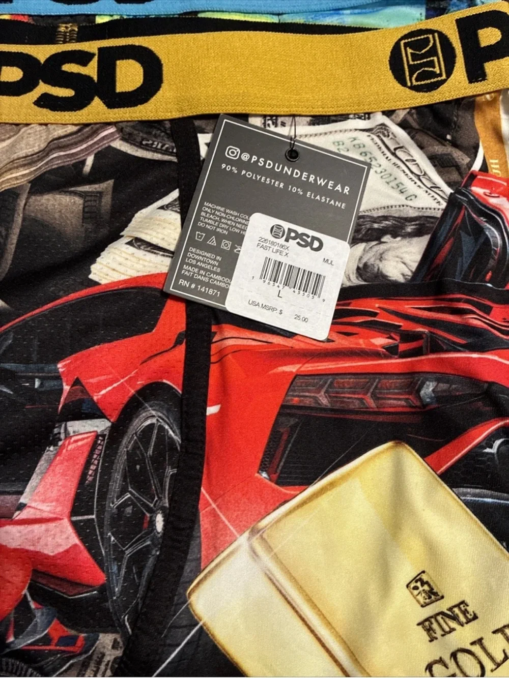 PSD/Ethika mens boxer briefs lot of 4 size large